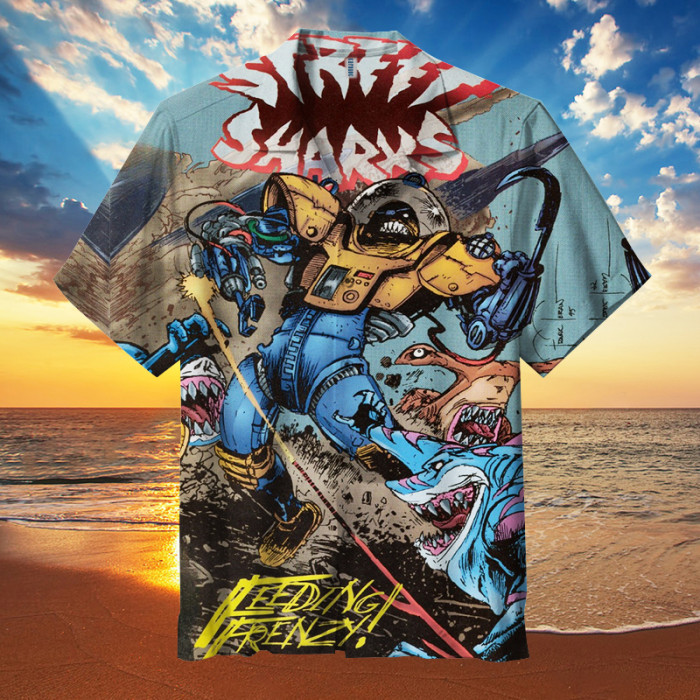 Street Sharks | Unisex Hawaiian Shirt