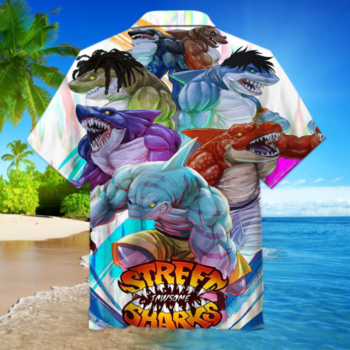 Street Sharks | Unisex Hawaiian Shirt