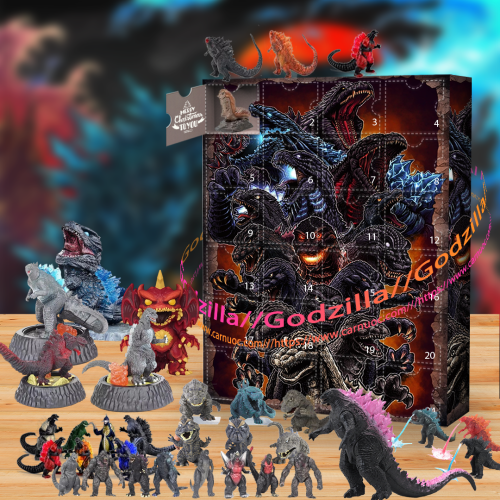 Godzilla Advent Calendar -- The One With 24 Little Doors