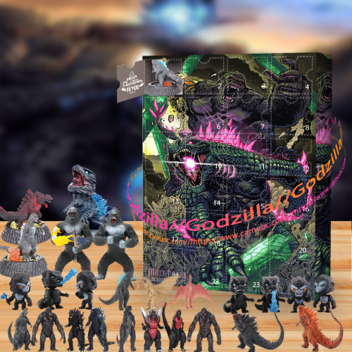 Godzilla Advent Calendar -- The One With 24 Little Doors