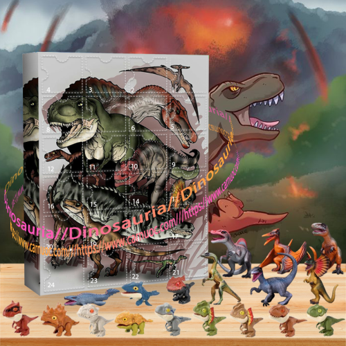 Dinosaur Advent Calendar -- The One With 24 Little Doors