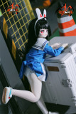 MOZU DOLL 85cm Aカップ DQrabbit ミユコス  ソフトビニール製頭部 TPE製ボディ 肌色＆眼球色＆メイク＆ウィッグ＆衣装は宣材写真と同じ 6kg