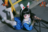 MOZU DOLL 85cm Aカップ DQrabbit ミユコス  ソフトビニール製頭部 TPE製ボディ 肌色＆眼球色＆メイク＆ウィッグ＆衣装は宣材写真と同じ 6kg