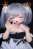 新作 ヘッド二つ付き！ボディ二種類選択可能】MOZU DOLL 130cm 未来ちゃん ビニール製頭部+TPE製頭部 TPE製ボディ 肌色＆眼球色＆メイク＆ウィッグ＆衣装は宣材写真と同じ