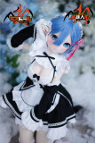 MOZU DOLL 等身大フィギュア 85cmバスト大 Remちゃん ソフトビニール製頭部 TPE製ボディ ラブドール 宣伝画像と同じ制服も付属