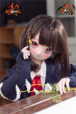 MOZU DOLL 130cm 新作ヘッドRubiちゃん+TPE製ボディ ロリータアニメドール ソフトビニール製ヘッド 等身大ラブドール 宣伝画像と同じ制服も付属　【新品キャンペーン 一つ硬めビニールヘッド+一つ軟性tpeヘッド】