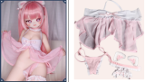 MOZU DOLL 猫猫ちゃん  85cm ソフトビニール製頭部 シリコン製ボディ選択可能 ドール 宣伝画像と同じ制服も付属