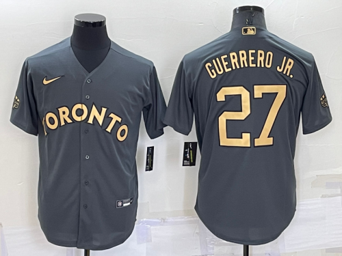 All star Nike Toronto Blue Jays 27 Vladimir Guerrero Jr. Baseball Jersey