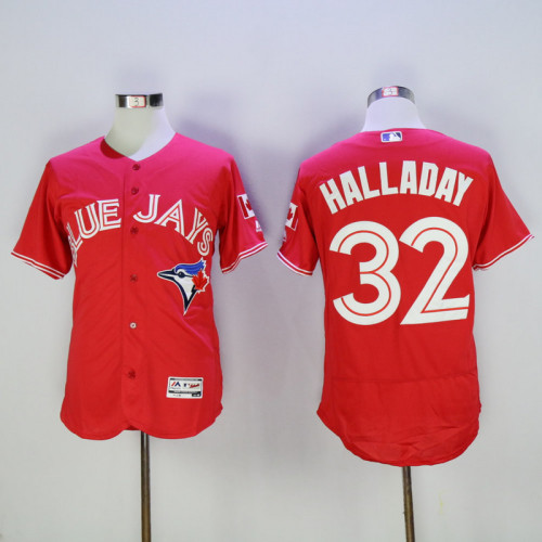 Toronto Blue Jays 32 Roy Halladay Flexbase Baseball Jersey Red