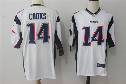 New England Patriots 14 Brandin Cooks Football Jersey White Fan Edition