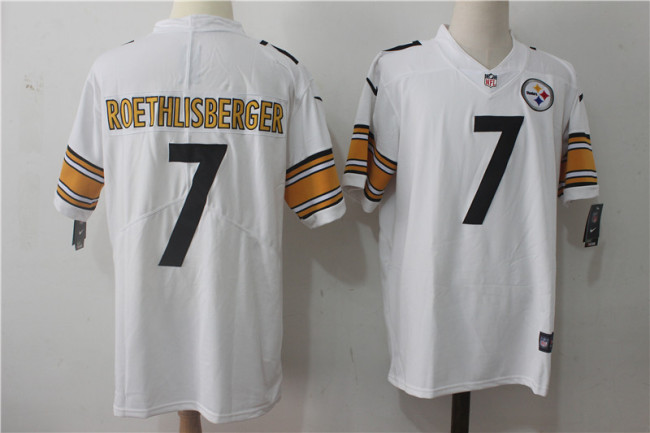 Pittsburgh Steelers 7 Ben Roethlisberger Football Jersey Legend White