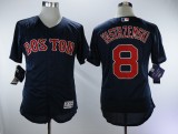 Boston Red Sox 8 Carl Yastrzemski Flexbase Baseball Jersey Navy Blue