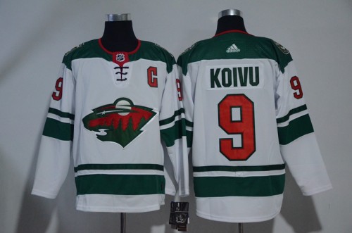 Adidas Classic Minnesota Wild 9 Mikko Koivu Ice Hockey Jersey White