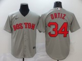 Nike Boston Red Sox 34 David Ortiz Baseball Jersey Gray Fan