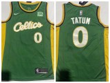 Nike Boston Celtics 0 Jayson Tatum Basketball Jersey Green