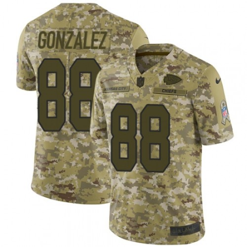 Kansas City Chiefs 88 Tony Gonzalez Football Jersey Legend Camo