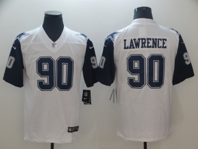 Dallas Cowboys 90 Demarcus Lawrence Football Jersey Legend White