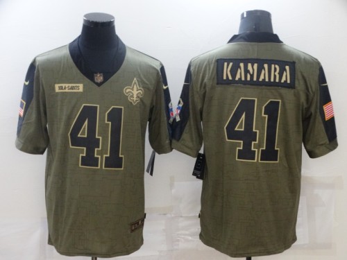 New Orleans Saints 41 Alvin Kamara Football Jersey New salute