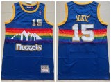 Denver Nuggets 15 Nikola Jokić Basketball Jersey Blue City Edition