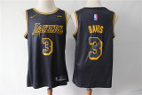 Nike Los Angeles Lakers 3 Anthony Davis Basketball Jersey Black City Edition