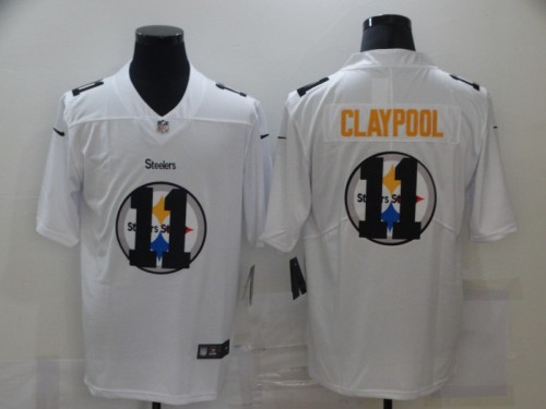 Pittsburgh Steelers 11 Chase Claypool Football Jersey Legend White shadow