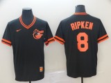 Nike Baltimore Orioles 8 Cal Ripken Baseball Jersey Black retro