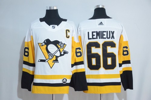 Adidas Classic Pittsburgh Penguins 66 Mario Lemieux Ice Hockey Jersey White