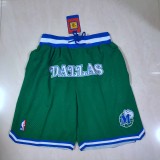 Dallas Mavericks green Justin retro pants