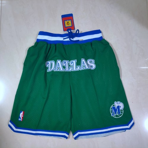Dallas Mavericks green Justin retro pants