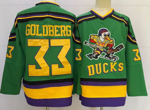 Classic Anaheim Ducks 33 Greg Goldberg Ice Hockey Jersey Green