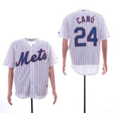 New York Mets 24 Robinson Canó Baseball Jersey White Fans