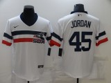 Nike Chicago White Sox 45 Michael Jordan Baseball Jersey White