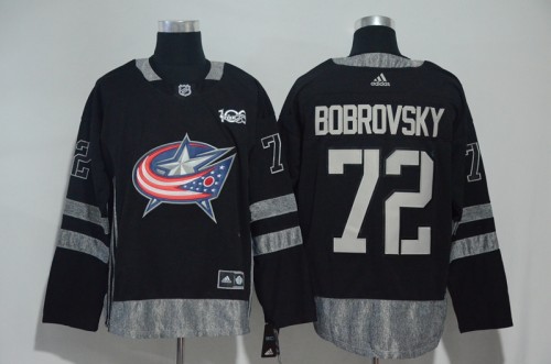 Adidas Classic Columbus Blue Jacket 72 Sergei Bobrovsky Ice Hockey Jersey Black