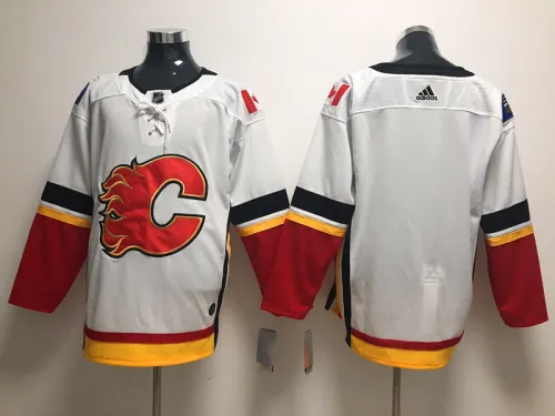 Adidas Classic Calgary Flames blank Ice Hockey Jersey White