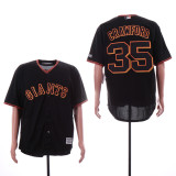 San Francisco Giants 35 Brandon Crawford  Baseball Jersey Black Fans