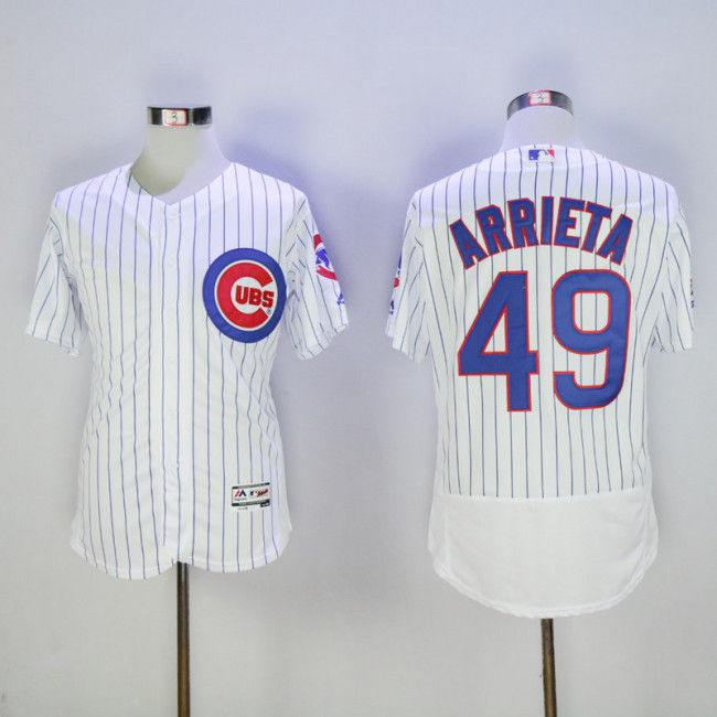 Chicago Cubs 49 Jake Arrieta Flexbase Baseball Jersey White
