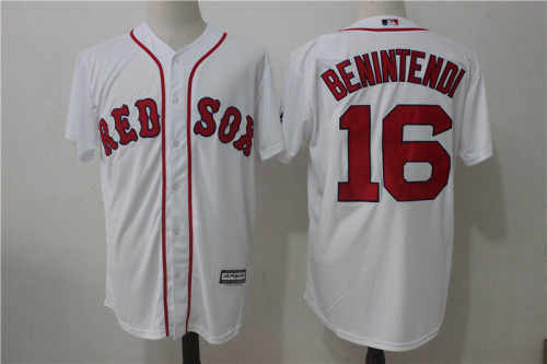 Boston Red Sox 16 Andrew Benintend Baseball Jersey White