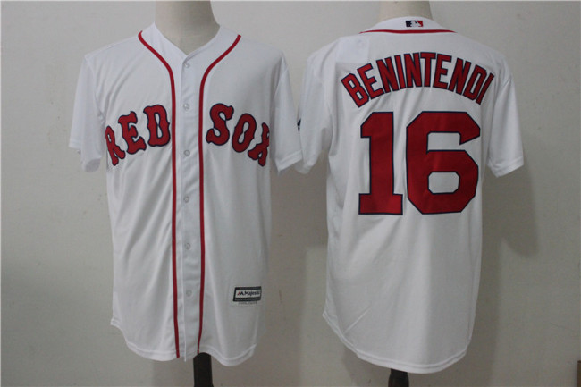 Boston Red Sox 16 Andrew Benintend Baseball Jersey White