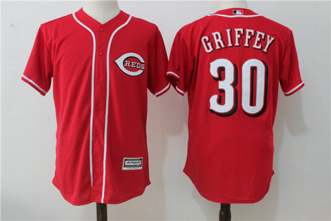 Cincinnati Reds 30 ken griffey jr Baseball Jersey Red Fans