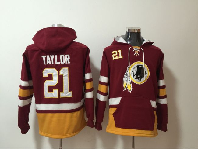 Washington Redskins 21 Sean Taylor Hoodie Football Jersey Red