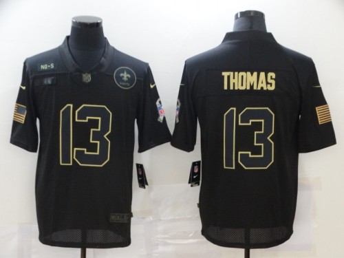 New Orleans Saints 13 Michael Thomas Football Jersey Legend Salute the black