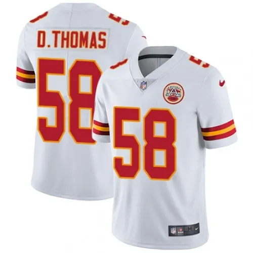 Kansas City Chiefs 58 Derrick Thomas Football Jersey Legend White