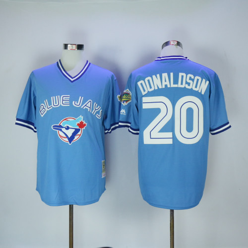 Toronto Blue Jays 20 Josh Donaldson Baseball Jersey Blue Retro