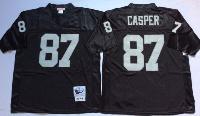 Oakland Raiders 87 Dave Casper Football Jersey Black Retro