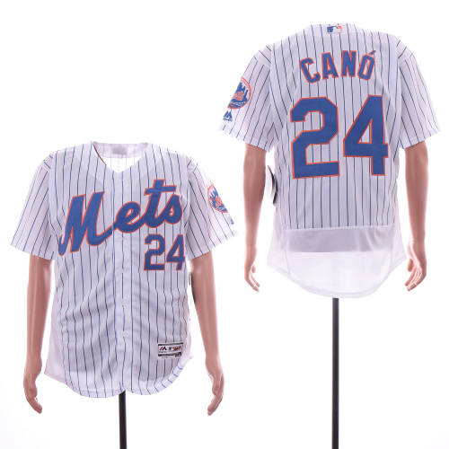 New York Mets 24 Robinson Canó Flexbase Baseball Jersey White