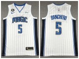 NIke Orlando Magic 5 Paolo Banchero Basketball Jersey White