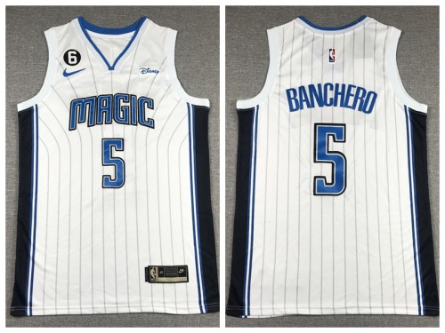 NIke Orlando Magic 5 Paolo Banchero Basketball Jersey White