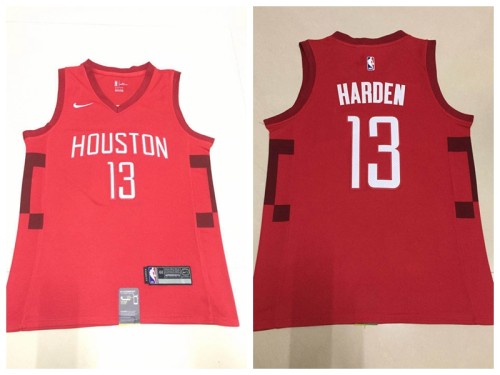Nike Houston Rockets 13 James Harden Basketball Jersey Red City version