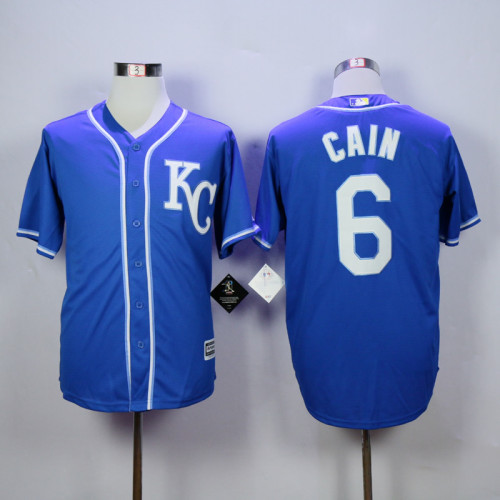 Kansas City Royals 6 Lorenzo Cain Baseball Jersey Blue Fans