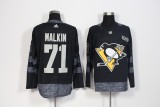 Adidas 100th Anniversary Pittsburgh Penguins 71 Evgeni Malkin Ice Hockey Jersey Black
